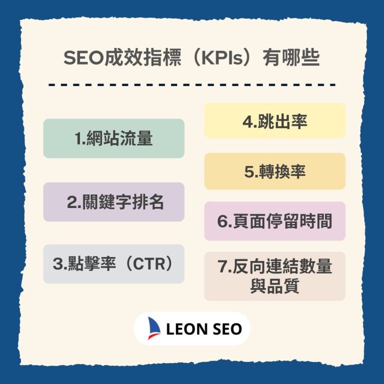 SEO成效指標（KPIs）有哪些